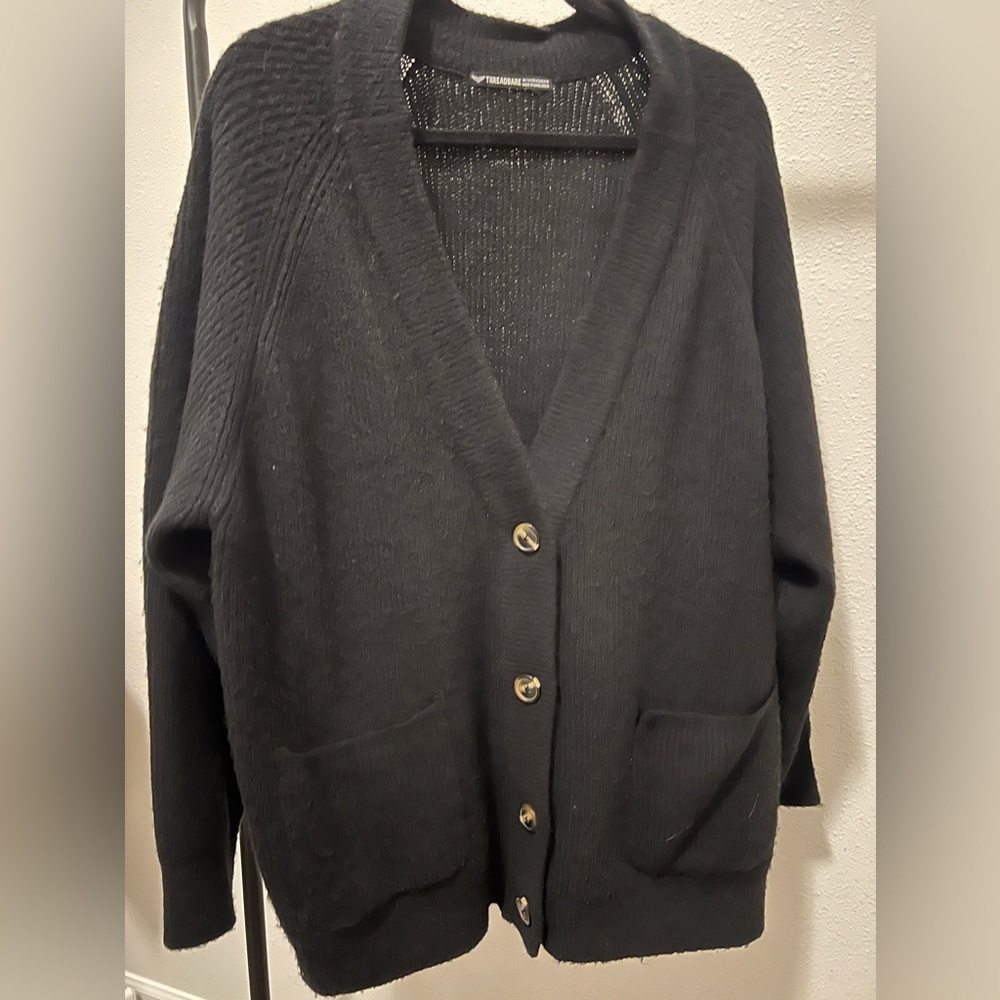 Threadbare mid length button up cardigan - Picture 2 of 6